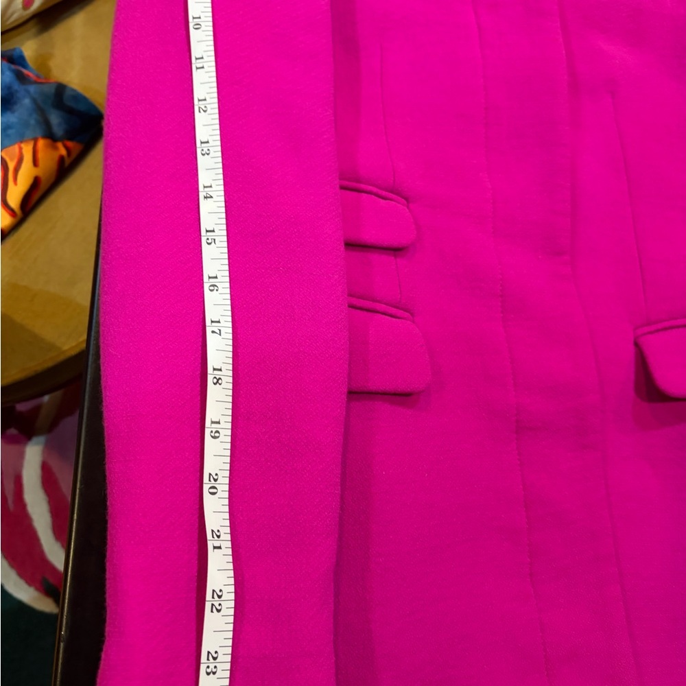 J. Crew Symphony Coat in Double Cloth Vibrant Fuschia Size 10 π - Picture 13 of 17